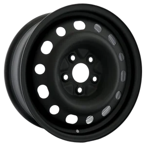 Envy Wheels – NX6 STEEL WHEEL – Black – 16″x6.5″ 40mm – All weather Wheels – NX60914